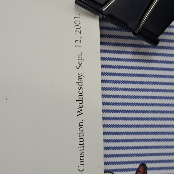 2001 September 11 Liberty Mourns by Mike Lukovich AJC Statue of Liberty poster - Picture 4 of 7